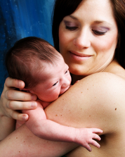 newborn with mother, maternity photography